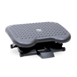 Reposapiés ergonómico regulable en altura con plataforma inclinable